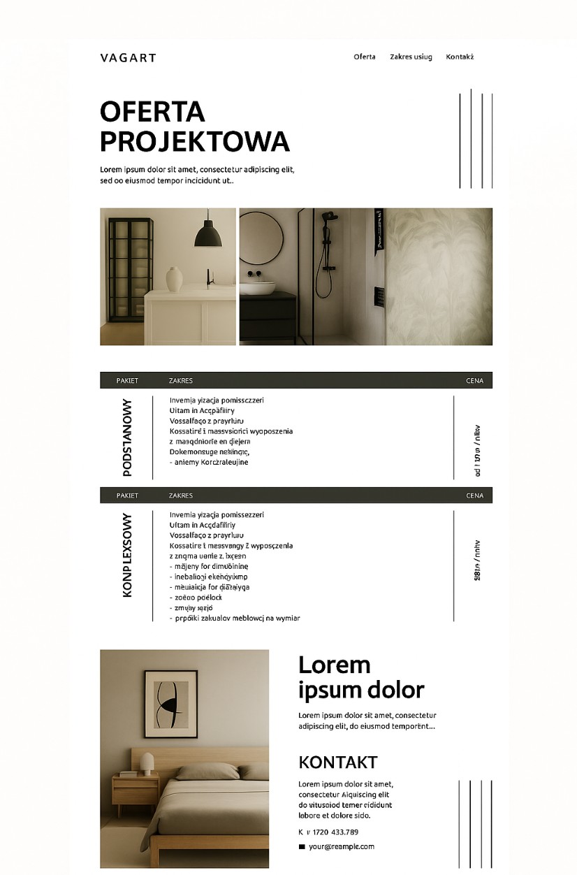 Przykładowa realizacja sypialni